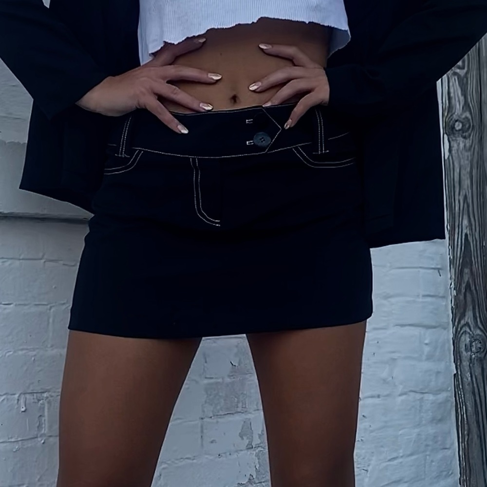 Thrifted black skirt
